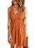 Acelitt Womens Casual Sleeveless Button Down Elastic Waist Swing Dresses, S-2XL