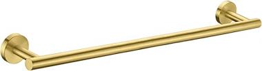 Nolimas Brushed Gold Bath Hand Towel Bar Single Bars Towel Rack Rod Classic Wall Mounted Stainless Steel Bathroom Towel Bar Toilet Kitchen Towel Shelf Single Layer,24inch