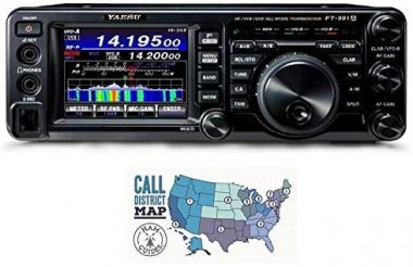 Bundle - 2 Items: Includes Yaesu FT-991A HF/VHF/UHF All-Mode Transceiver and Ham Guides TM Quick Reference Card!!