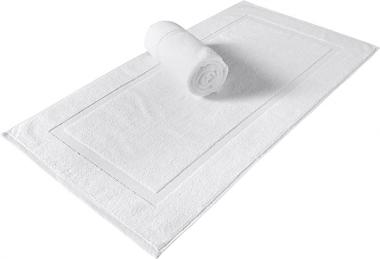 SALBAKOS Turkish Cotton Hotel & Spa Bath Mat Set, 900 GSM, 20 by 34 Inch, Pack of 2, White