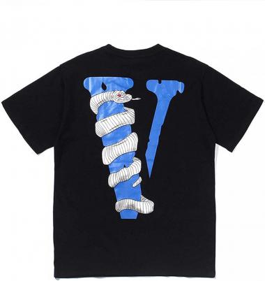 Snake Twine Big V Fashion Tees for Men Women Round Neck Limited Short Sleeve T-Shirt