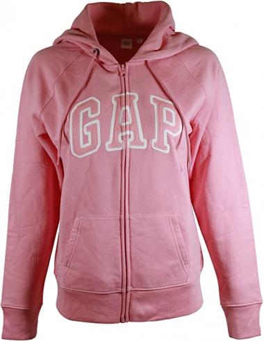 GAP Womens Fleece Arch Logo Full Zip Hoodie