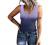 Women Tank Tops Summer Sleeveless Shirts Slim Basic Cami Top T-Shirt Trendy Ombre Knit Ribbed Button Up Henley Blouses