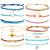 Summer Surfer Ankle Bracelets for Women Cute Aesthetic Bracelets Waterproof Handmade Friendship Bracelet Ocean Wave String Bracelets Adjustable Anklet Bracelets Set Preppy Jewelry for Teen Girls