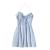 ZAFUL Women's Stars Print Side Slit Velvet Sleeveless Mini Dress Sexy Cowl Front Spaghetti Strap A-Line Mini Dress