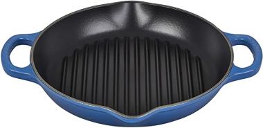 Le Creuset Enameled Cast Iron Signature Deep Round Grill, 9.75", Marseille