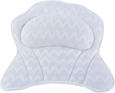 JTIAN Bathtub Pillow,3D Air Mesh Headrest Back & Neck Support Spa Bathtub Pillow with Strong Grip Suction Cups for Home,Spa Care