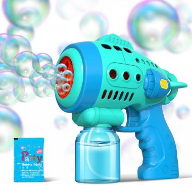 Ftocase Bubble Gun, Bubble Machine with Rich Bubbles, Bubble Guns for Kids with 360-Degree Leak-Proof Design, Ergonomic Grip, Automatic Bubble Gun for Toddlers, Party Favors, Birthday Gift, Easter