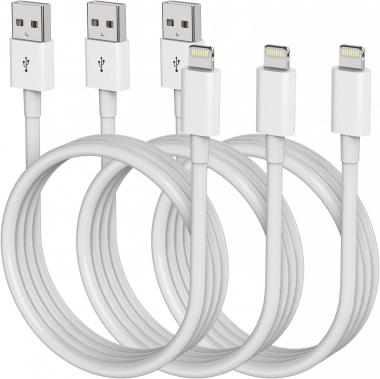 iPhone Charger 6 Feet Apple Certified MFi, Lightning Cable 6ft Fast Charging Cord Compatible with iPhone 14 13 12 11 Pro Max XR XS X 8 7 Plus 6S iPad Pro Airpods (3 Pack)