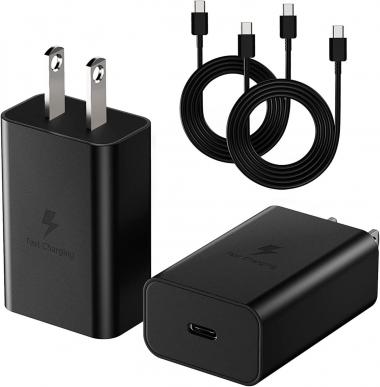 USB C Fast Charger for Samsung Galaxy S22 Ultra/ S22/ S22+/ S21/ S20/ S10/ S9/ S8/ S10e/ S10+/ S8+/ S9+/ Note 8 9 10 20, Android Phone Charger Block with 6.6 FT Type C Fast Charging Cable