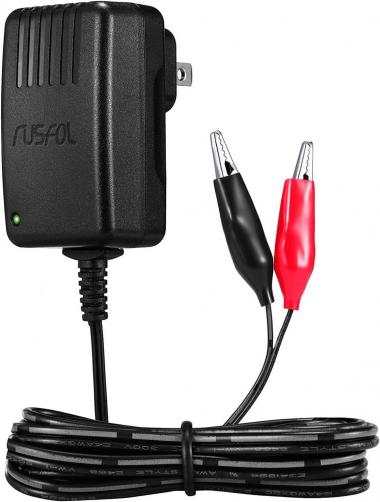 RUSFOL [UL Listed] 6-Volt Battery Charger for Moultrie Battery (Input 100-240V, Output 6V 0.6A)