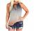 Halter Tank Tops for Women Fashion 2022 Summer Tops Sleeveless Shirts Striped Ombre Cutout Camis Blouse Casual T-Shirt