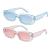 Long Keeper Small Rectangle Sunglasses Women UV 400 Retro Square Driving Glasses