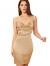 SOLY HUX Women's Spaghetti Strap Cowl Neck Satin Short Slip Dress