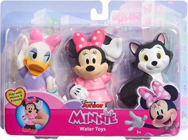 Disney Junior Minnie Mouse 3-Pack Bath Toys, Figures Include Minnie Mouse, Daisy Duck, and Figaro, Amazon Exclusive, by Just Play