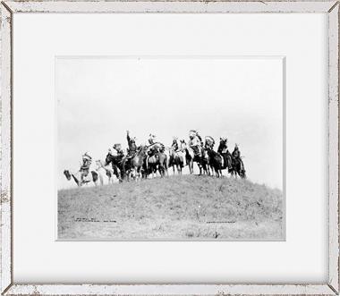 INFINITE PHOTOGRAPHS Photo: Ponca Indian Scouts | Horseback | 101 Ranch | Bliss Oklahoma | Traditional Headdress