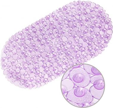 Bath Mats for Bathroom Tub Non-Slip 27x14 Inch,Bath Mat for Tub Feels Great on Tired Feet,Eco Friendly Machine Washable Shower Tub Mats with 167 Big Suction Cups,Shower Mat,Bath Tub Mat,Purple