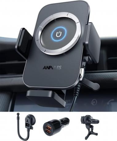 Wireless Car Charger, [Dual Mode] Magnetic & Auto Clamping Wireless Car Charger Air Vent Car Phone Holder for iPhone14/ 13/12 Pro Max/Mini/11/10/8 Series, Samsung Galaxy Series