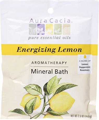 Aura Cacia Aromatherapy Mineral Bath, Energizing Lemon, 2.5 ounce packet (Pack of 3)