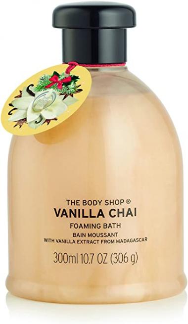 The Body Shop Vanilla Chai Bath Foam, Seasonal Edition Foaming Bubble Bath, 300ml