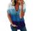 Women's Short Sleeve Zipper Tops and Blouses Casual Loose Fit V Neck Tunic Trendy Color Block Tees Summer T Shirts