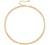 18k Gold Paperclip Chain Choker Satellite Chain Lava Bead Pendant Necklace Dainty Jewelry for Women 16''