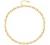 18k Gold Paperclip Chain Choker Satellite Chain Lava Bead Pendant Necklace Dainty Jewelry for Women 16''