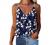 Womens V Neck Strappy Tank Tops Lace Sexy Hollow Halter Loose Casual Spaghetti Strap Sleeveless Camis Shirts Blouses