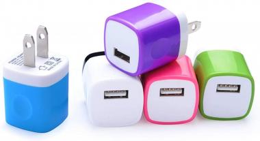 Wall Charger 5Pack, Home Travel USB Power Adapter Wall Charger Plug Charging Block Cube for iPhone 14 13 12 11 Pro Max/10/SE/Xs/XR/X/8/7/6/6S Plus,Samsung Galaxy S21 S20 S10 A12 A32,LG,Kindle,Android