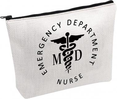 ER Nurse Gift Emergency Department Nurse Cosmetic Bag Gift Emergency Room Nurse Thank You Gift (Department Nurse B)