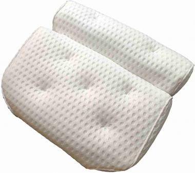 QBQBY Bath Pillow Bath Pillows for Tub with 7 Suction Cups 4D Air Mesh Non-Slip Soft Support The Head Neck Back Shoulders for Hot Tubs Massage Bathtubs and Home Spa