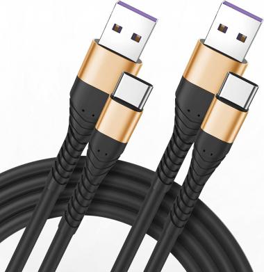 USB Type C Charger Cable Fast Charging 10ft,Extra Long 2Pack 10Foot USB A to USB-C Phone Charging Cord for Samsung Galaxy S20 S10 S10E S9 S8 Plus Note 10 9 8,Z Flip,LG V50 V40 V30 V20 (10ft, Gold)