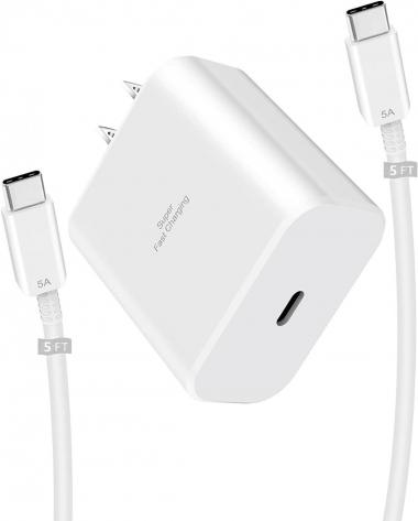 45W Super Fast Charger for Samsung,USB Type C Wall Charger for Samsung Galaxy S22 Ultra/ S22+/S22, Note 10 +/Note 20/S20/S21/S10/S9/S8, Galaxy Tab S7/S7+/S8/S8+/S8 Ultra,Galaxy A,USB-C 45W Charger