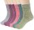 Pack of 5 Womens Winter Socks Warm Thick Knit Wool Soft Vintage Casual Crew Socks Gifts