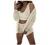 Womens Sexy 3 Piece Outfits Fuzzy Fleece Open Front Hooded Cardigan Coats Crop Tank Top & Shorts Pajama Set Loungewear