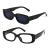 Long Keeper Small Rectangle Sunglasses Women UV 400 Retro Square Driving Glasses