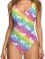 RAISEVERN Womens One Piece Swimsuits Funny Bathing Suits Swimwear Monokini