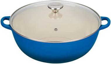 Le Creuset Enameled Cast Iron Chef's Oven with Glass Lid, 7.5 qt., Marseille