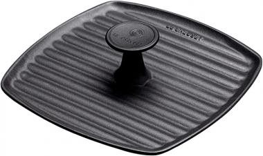 Le Creuset Enameled Cast Iron Panini Press, 9", Licorice