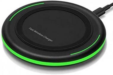 Wireless Charger 10W Qi Fast Wireless Charging Pad,7.5W Compatible with iPhone 11,11 Pro,11 Pro Max,Xs Max,XR,XS,X,8,8 Plus,10W for S10,S10+,S9,S8,Note 10,10+,9,8,AirPods(No AC Adapter)