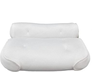 Mesh Bath Pillow, Breathable Elastic Bath Tub Pillow Soft Polyester Fiber for Shower Room