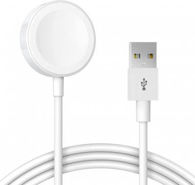 for Apple Watch Charger 3.3Ft/1M Fast Wireless Magnetic Charging Cable for Portable Charging Cord USB Port Magnetic Charging Pad Compatible with All Watch Series SE/7/6/5/4/3/2/1 (White)