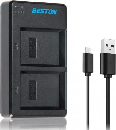 BESTON LP-E10 Battery Charger - Rapid USB Charger Compatible with Canon EOS Rebel T3 T5 T6 T100, 1100D 1200D 1300D 1500D 2000D 3000D 4000D DSLR Camera