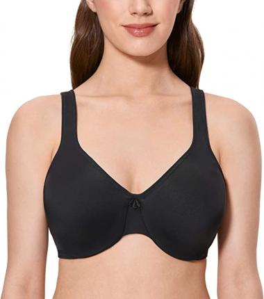 CALVENA Women's Full Figure Smooth Seamless Comfort Minimizer Underwire Bra