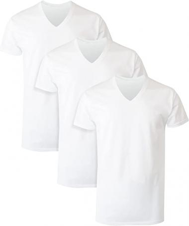 Hanes Men's Tagless Cotton V-Neck Undershirt – Multiple Pack and Color