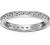 Amazon Collection Platinum-Plated Sterling Silver Infinite Elements Zirconia Channel Set All-Around Band Ring