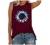 Workout Tops for Women Summer Sunflower Printed Graphic Sleeveless T Shirts Tank Top Casual Loose Cute Vest Tee Blouse