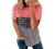 Biucly Womens Short Sleeve Crewneck Shirts Loose Casual Tee T-Shirt