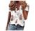 Womens Dressy Office Business Work Shirt Top Shirts V Neck Short/Long Sleeve Button Down Blouses Casual Plus Size Tops