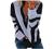 Women’s Casual Long Sleeve Lapel Zipper Striped Sweatshirt Color Block Drawstring Loose T Shirts Pullover Workout Tops